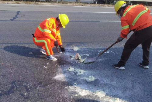 桥西公路下沉注浆加固